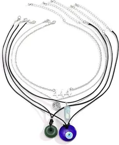 Evil Eye Protection Necklace - Genuine Turkish Nazar Boncuk Charm, Meaningful Spiritual Amulet to Ward Off Negative Energy, Gift Idea Pendant