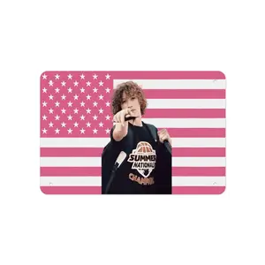 Nelson Neumann Printed Metal Painting for Garage, Home, Cafe, Bar, Bathroom Wall Decoration Premium Sign 8x12 In