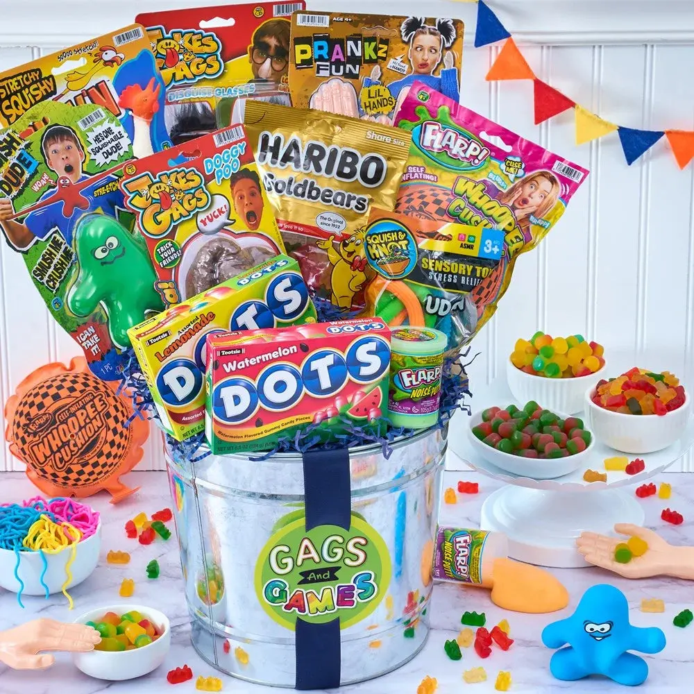Silly Stuff: Candy, Gags & Toy Gift Bucket