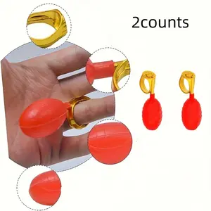 2-Pack Water Ring Toys, Perfect Prank Gift Set, Includes Sound-Effect Plastic Party Bags, Ideal for April Fools' Day, Christmas, New Year Parties