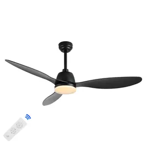 JONATHAN Y Audie Classic Industrial Iron/Plastic Mobile-App/Remote-Controlled 6-Speed Propeller Integrated LED Ceiling Fan; for Bedroom, Living Room, Kitchen, Office