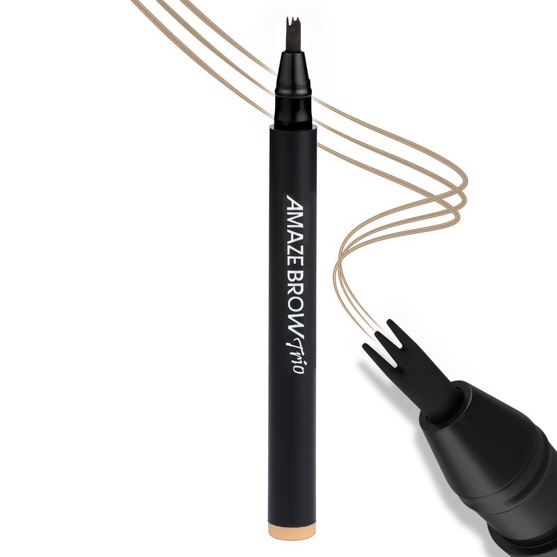 MasterGlam - Amaze Brow - Trio | Tinted Peptide Serum Brow Growth Pen for Thicker Brows Makeup Cosmetic