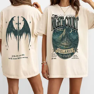 Velaris Night Court Acotar, Vintage Velaris The Night Court Shirt, Nightcourt Court Of Dreams, Inner Circle Acotar Tee