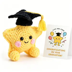 Graduation Star Crochet Plush 2026 | With Large Graduation Card