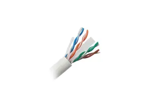 Nippon Labs CAT6 Bulk Riser Ethernet Cable, CMR UL Listed Solid Copper UTP, 600MHz, 23 AWG 1000' Pull Box - White 1000FT Lan Cable