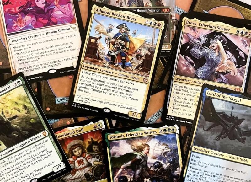 Custom Curated Commander Deck - 100-Card Mystery Commander Deck with Sleeves and Deck Box