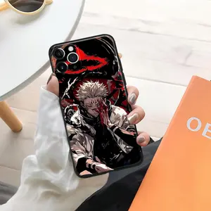 Sukuna Anime Phone Case - Shockproof TPU Silicone Cover, Unique Manga Design Character Shell for iPhone 14-17 Pro Max