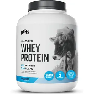 Whey Protein Powder – Unflavored, 5 lb, 25g Grass Fed Protein per Serving, No Artificial Ingredients, Supports Muscle Growth & Recovery