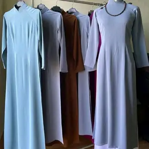 Vietnamese Ao Dai L3 for Women & Girls ( Vietnamese Size ) Ao Dai Lam / Áo Dài Lam Đi Chùa.