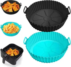 Air Fryer Liners for Ninja AF101 4QT AF141 5QT AF150 AF161 XL MAX 5.5QT for Ninja Foodi and  3-5 Quart Airfryers, Air Fryer Oven Microwave Accessories, Better than Disposable Paper Liner