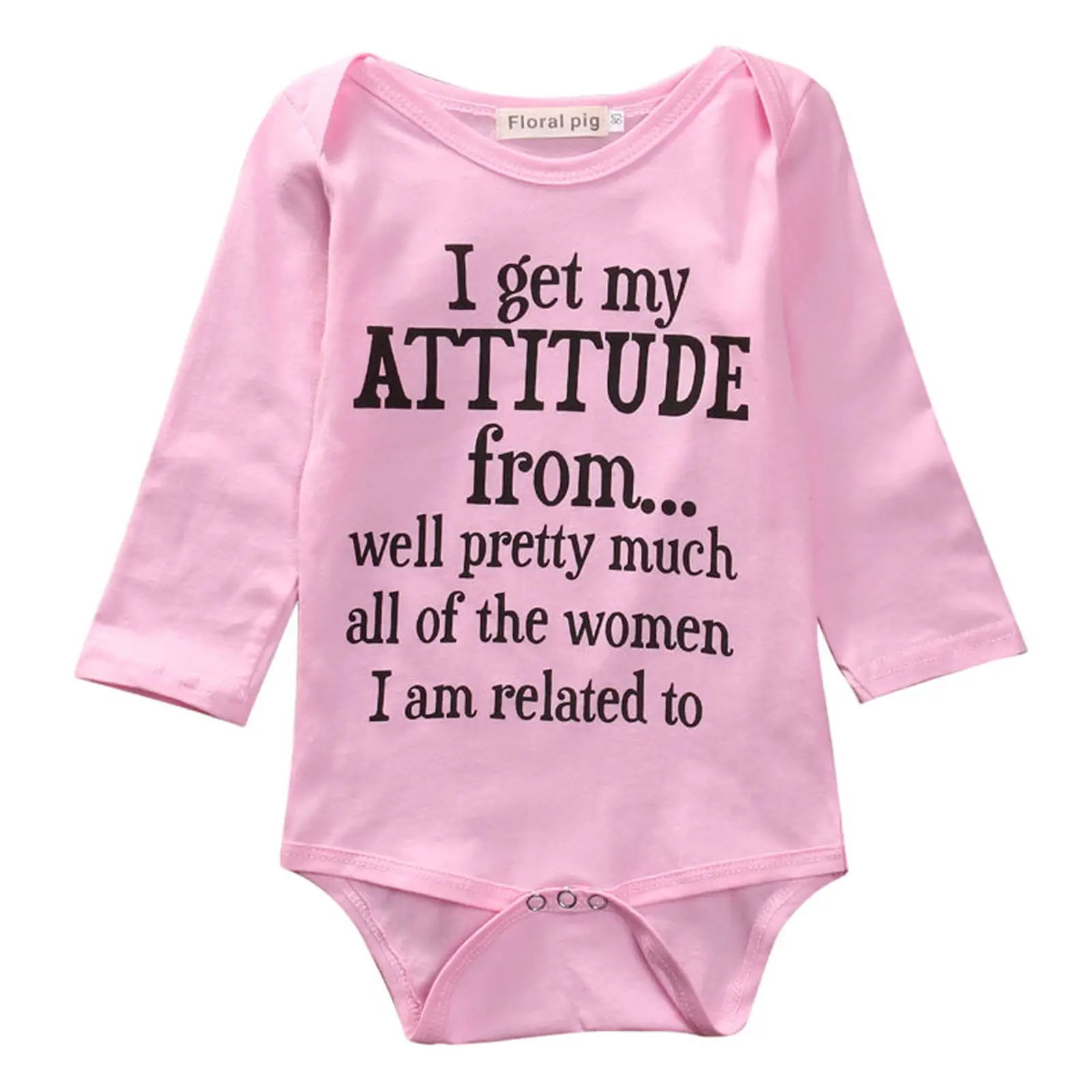 Baby Girl Funny Letter Print Cotton Onesie Bodysuit Long Sleeve Romper Newborn Infant Coming Home Hospital Outfits #Springtok