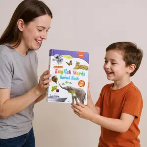 My First English Sound Book Interactive Speaking & Spelling Toy for Toddlers 470+ Words 21 Themes Beginner's Word Book with Sounds and Pictures Alphabet Pronunciation Learning Toy Gifts for Kids Over 3 Years Old