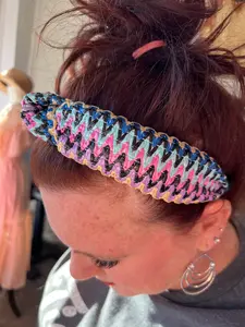 Pastel Zig Zag Headband - Elegant Design, Lightweight Fabric, Perfect for Everyday Wear