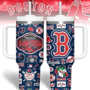 Boston Baseball Style Tumbler 20/30/40oz – Insulated Stainless Steel Cup