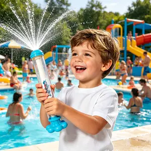 Kid's squeeze water gun: large capacity, safe materials, perfect for pool parties and seaside water play to create the ultimate summer vibe. Suitable for children aged 3 and up