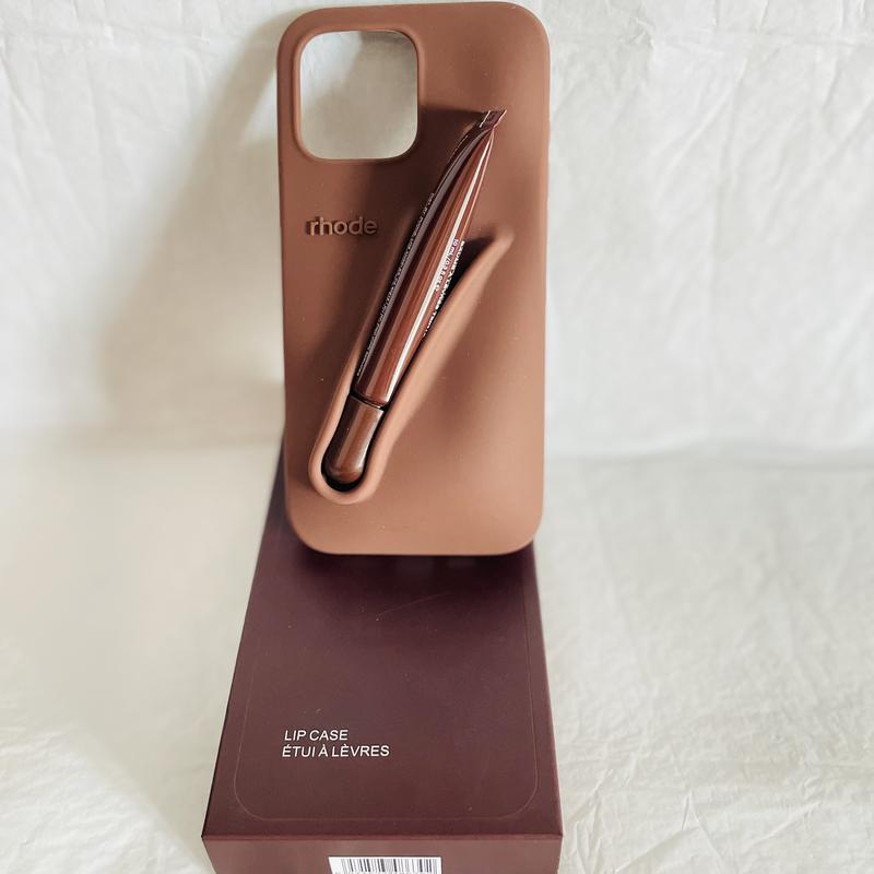 With Lip Gloss Phone Case for iPhone 16 15 14 13 Pro Max Plus