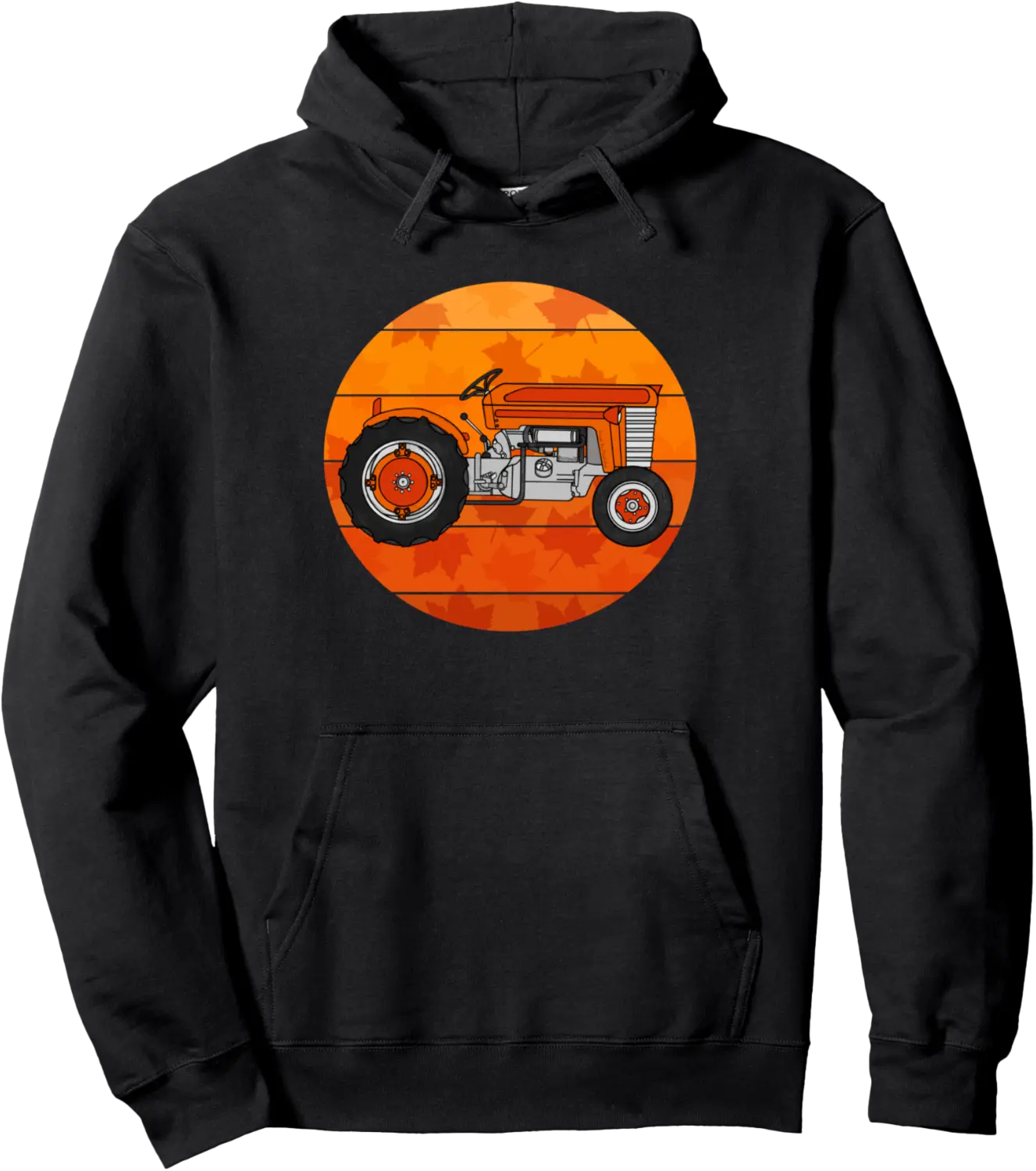 Fall Tractor Farmer Autumn Harvest Thanksgiving Pullover Hoodie - 67B0FKNLR98G