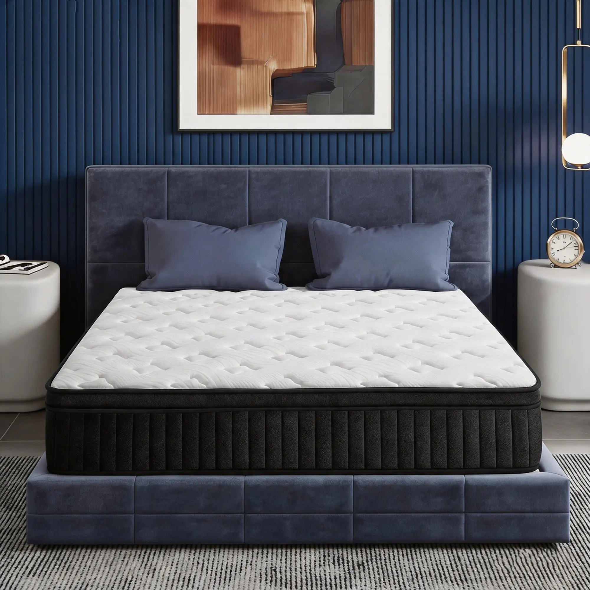 Medium Firm Hybrid Mattress in a Box with Individual Pocket Springs, Pain Relief, Motion Isolation