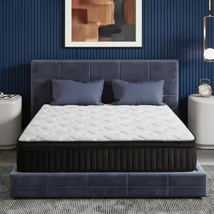 Medium Firm Hybrid Mattress in a Box with Individual Pocket Springs, Pain Relief, Motion Isolation