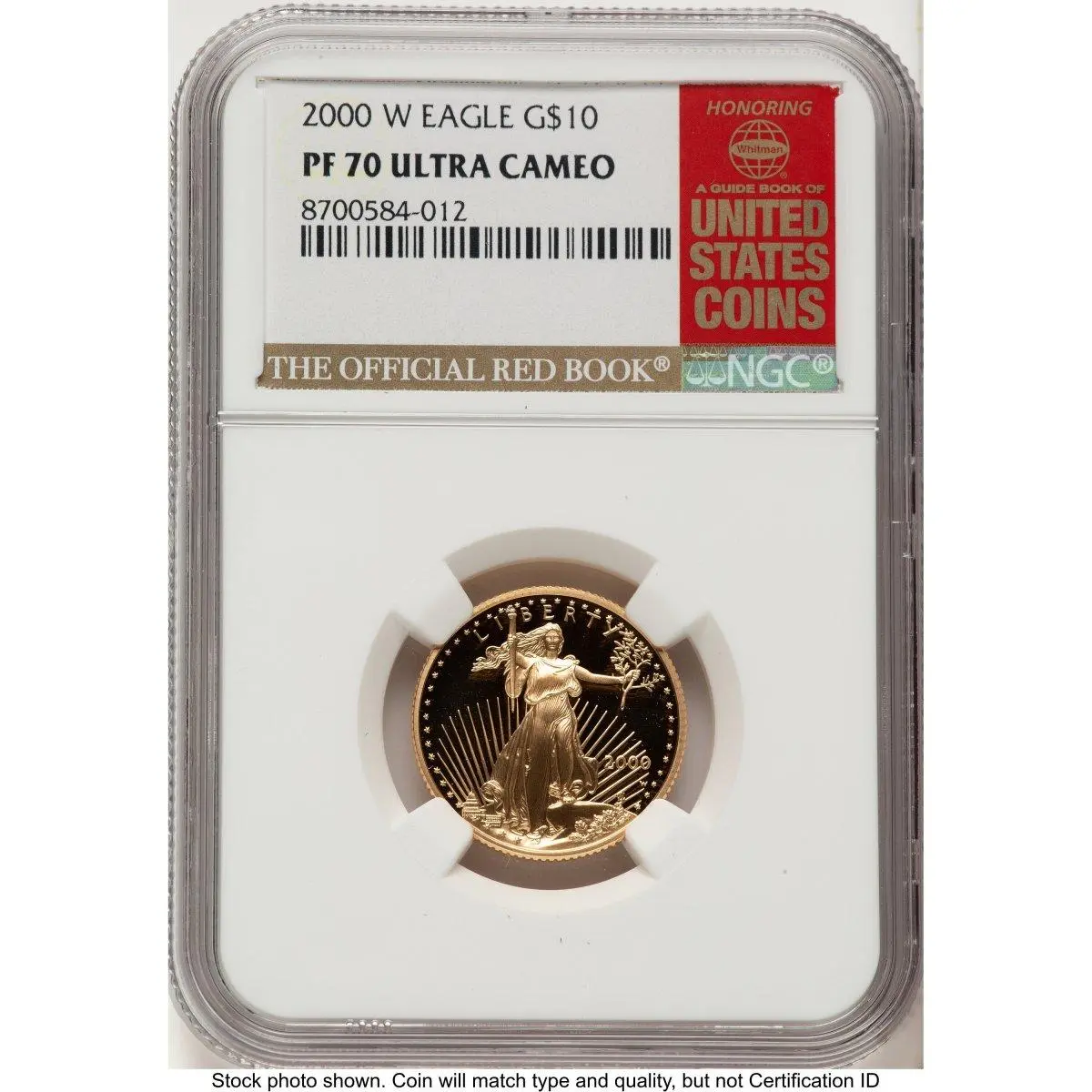 Modern Bullion Coins (2000-W Proof Gold Eagle 1/4 oz Red Book)