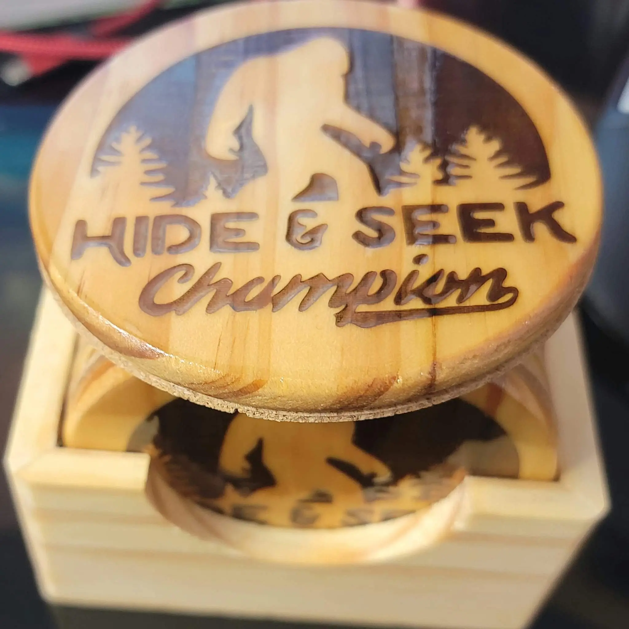 4" Round Wood Coasters