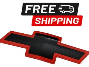 1994 1995 1996 1997 1998 TAHOE FULL SIZE SUBURBAN BLAZER RED BLACK GRILLE EMBLEM 12543000