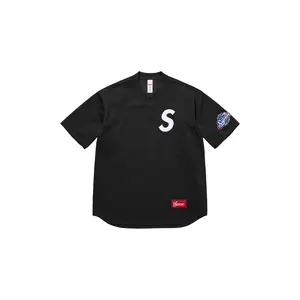 S Logo Baseball Henley "SS25 - Black" SU25529
