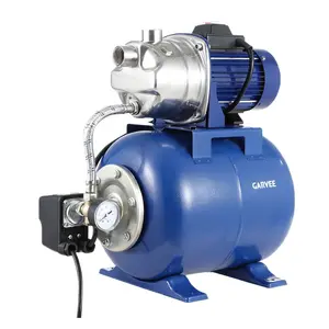 1.6 HP Shallow Well Jet Pump with Pressure Tank, 1320 GPH, Water Jet Irrigation Pump, Automatic Pressure Switch, with Two Adapters for Home, Farm, Garden & Yard, Blue