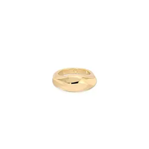 Ettika Modern Flow Ring 18k Gold & Silver Plated Lightweight Zinc Base for Everyday Wear & Elegant Outfits Adjustable Comfortable Fit