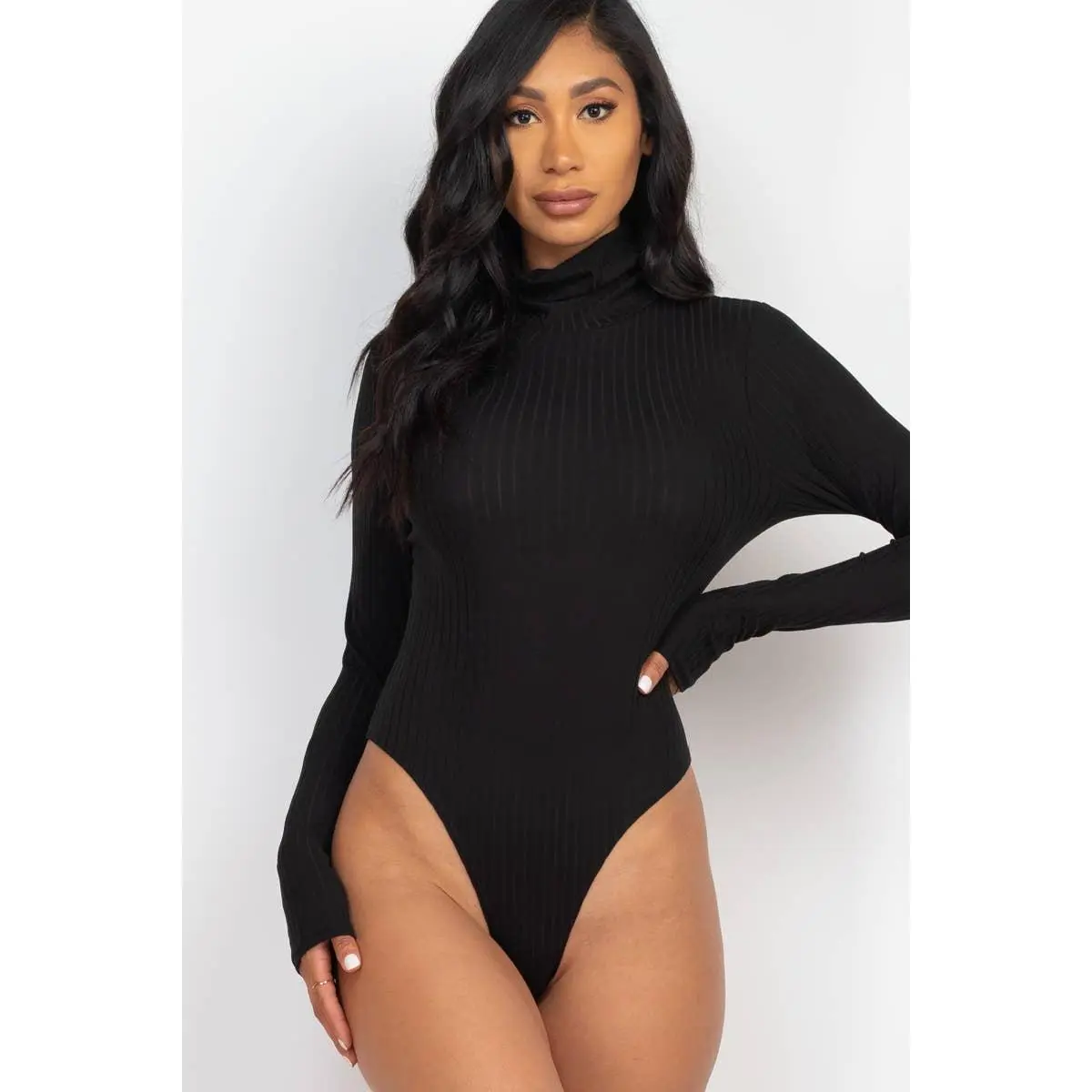 Turtle Neck Long Sleeve Bodysuit