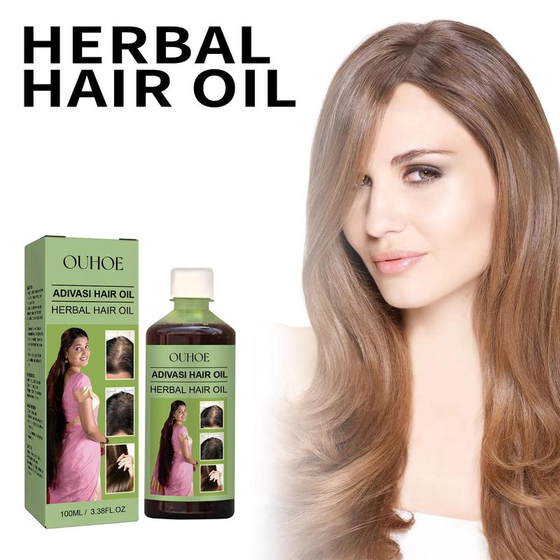 Herbal Hair Care Oil for Scalp Care, Gently Nourishes and Cleanses the Scalp While Strengthening Hair and Leaving It Soft, Smooth and Healthy-Looking