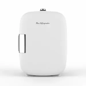 4L/5L Compact Mini Refrigerator, Portable Small Fridge for Skincare Cosmetics, Food and Beverage Storage, Cooler and Warmer Function, Perfect for Bedroom, Office, Car and Dorm Use, Quiet Operation and Energy Saving Design