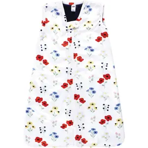 Hudson Infant Girls Long Sleeve Plush Faux Fur Sleeping Bag, Wearable Blanket