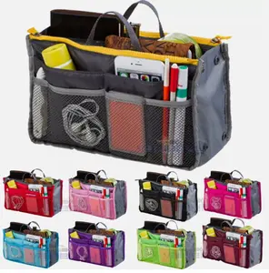 Women Travel Insert Handbag Organizer Purse Large Liner Organizer Tidy Bag New