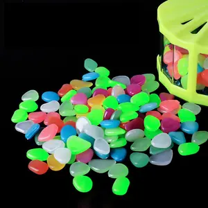 Luminous Pebbles, 60pcs Decorative Luminous Stone, DIY Party Garden Decoration Supplies for Holiday Christmas