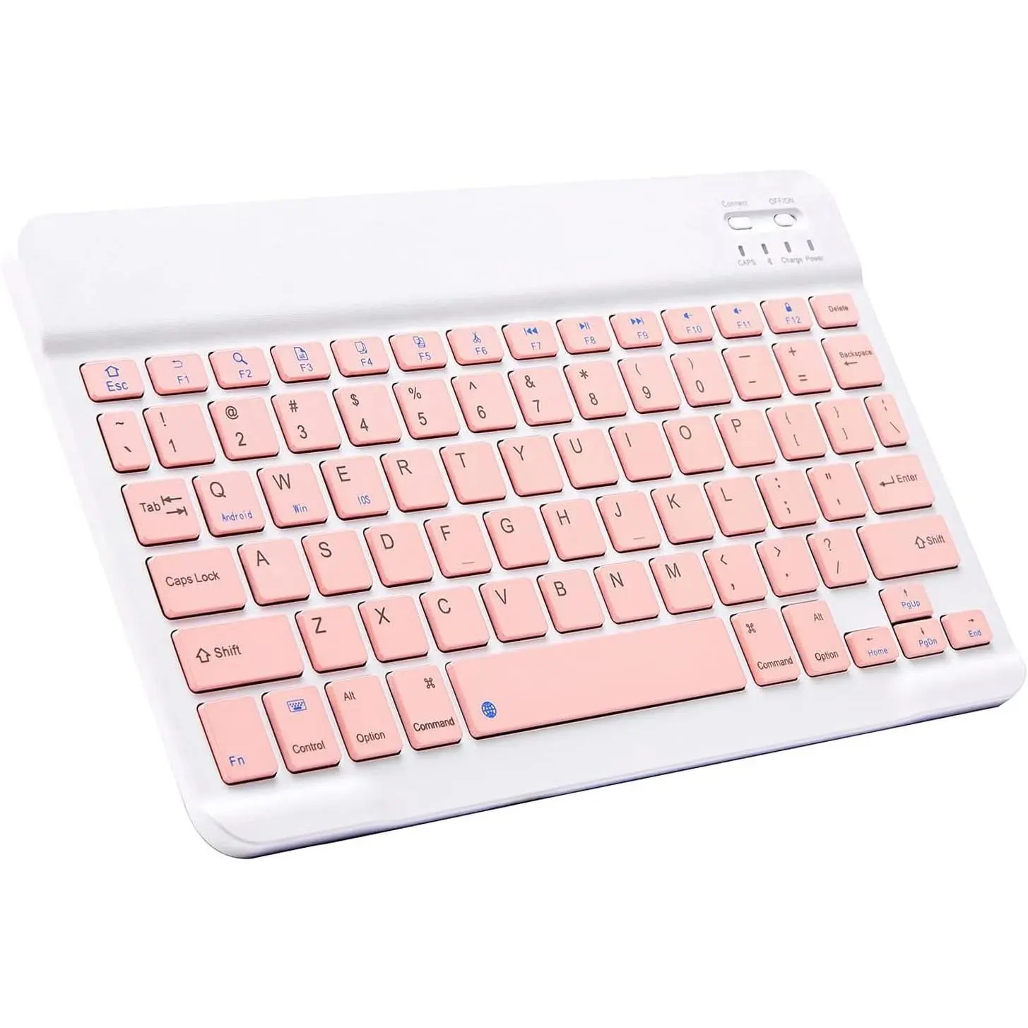 Wireless Bluetooth Tablet Keyboard, Black - Compatible with Kindle HD 10, HD 8, Max 11, Wireless Tablet Keyboard