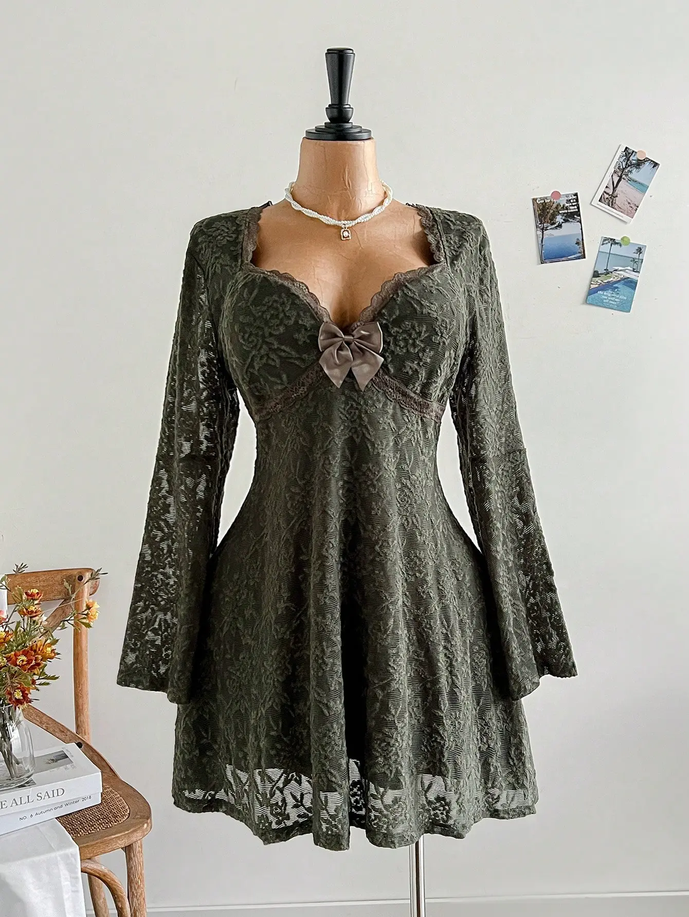 Soleia Women Plus Size Vacation Spring Square Neck White Lace Trim Ruffled Sleeve A-Line Mini Dress Olive Green Lace Dress Vintage Lace Dress Green Dress Cottagecore Dress - TikTok Shop Soleia Women Plus Size Vacation Spring Square Neck White Lace Trim Ruffled Sleeve A-Line Mini Dress Olive Green Lace Dress Vintage Lace Dress Green Dress Cottagecore Dress - TikTok Shop