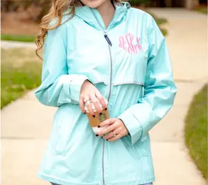 Charles River Monogrammed Rain Jacket | New Englander Full Zip Monogrammed Rain Jacket | Personalized Rain Jacket