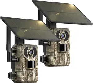 [TikTokShopDeals] 3rd Gen 4G LTE Cellular Trail Camera-2K Live Video,WiFi Not Supported, Remote APP Controlled, WaterProof, Motion Activated, Night Vision, 4G Data Cellular Card Included (Data refill is required for Unlimited 4G data usage)