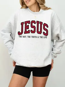 Women's Smile Daisy Smiley Face Print Crew Neck Sweatshirt | Oversized Retro Sweet Girl Casual Pullover for Daisy & Smile Lovers