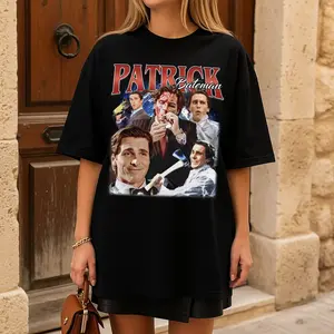 Patrick Bateman T-shirt, American Psycho Fans, Christian Bale Sweatshirt, Dark Humor Movie Hoodie, Unisex Menswear - Womenswear Top