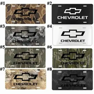 8 Styles Chevrolet Bowtie Logo License Plate Collection, Chevy Performance Vanity Front Tag Auto Decor, Gift for Him, Gift for Her, 12x6 Inch Durable Metal
