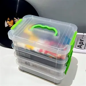 Brick Storage Box Classification Drawer Organizer, Toy Brick Parts Compartment Desktop Organiser, Kids Playroom Essentials