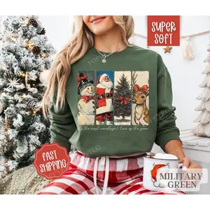 RetroChristmasSweatshirt,ChristmasSweater,HolidaySweatshirtforWomen