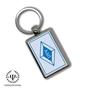 Alpha Delta Pi Keychain Rectangular