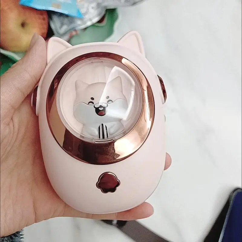 Cute Cat Design USB Rechargeable Hand Warmer, Portable Hand Warmer with 3-level Temperature Adjustment, Hand Warmer for Women & Girls