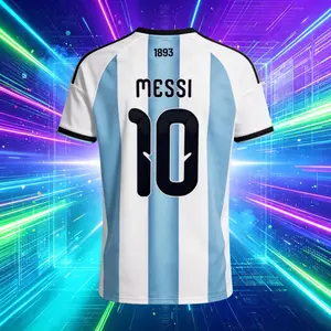 10# Messi 2026 Argentina Home Blue Short And Long Sleeve Soccer Jersey