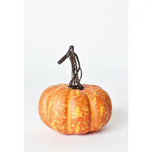 Short Faux Orange Pumpkin