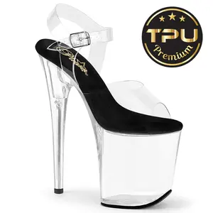 Women's Stylish High Heel Platform Sandals - Classy, Soft-Heeled Shoe Footwear (Model 808PREM)