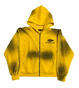 YELLOW TRANCE ZIP-UP